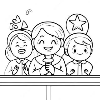 Gyerekek Enekelnek A Templomban Szinezolap 97909-36870