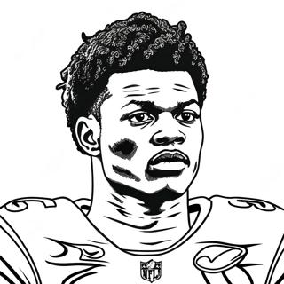 Lamar Jackson Színezők