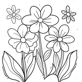 Gyonyoru Tavaszi Viragok Nyilnak Szinezolap 98294-37169