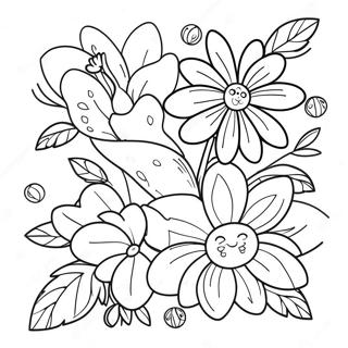 Gyonyoru Tavaszi Viragok Nyilnak Szinezolap 98294-37171