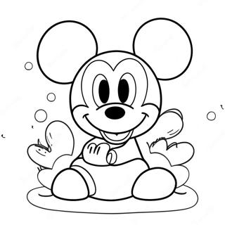 Mickey Mouse Szuletesnapi Szinezolap 98777-37535