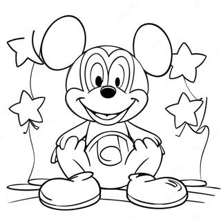 Mickey Mouse Szuletesnapi Szinezolap 98777-37536