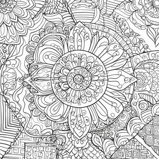 Bonyolult Kaleidoszkop Minta Szinezolap 98804-37560