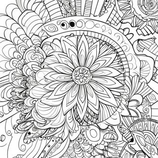 Szines Kaleidoszkop Dizajn Szinezolap 98805 37563