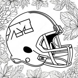 Michigan Futball Logo Szinezooldal 98956-37676