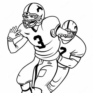 Michigan Futball Jatekos Akcioban Szinezooldal 98957-37679