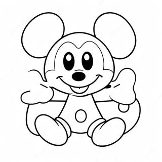 Aranyos Mickey Mouse Szivekkel Szinezolap 99136-37818