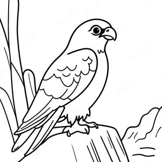 Peregrin Solyom Feszkel A Sziklan Szinezolap 99241 37904