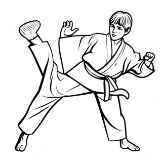 Karate Gyerek Akcioban Szinezolap 99986-38669